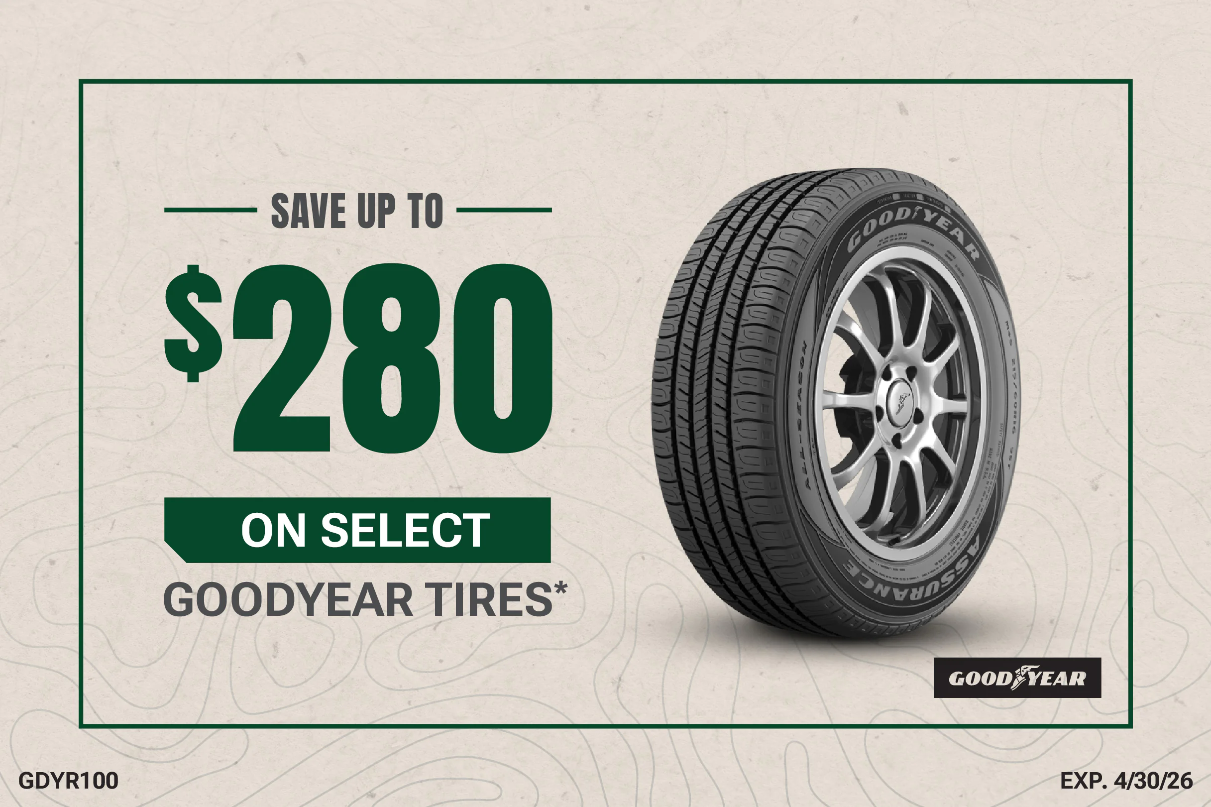 SELECT GOODYEAR TIRES